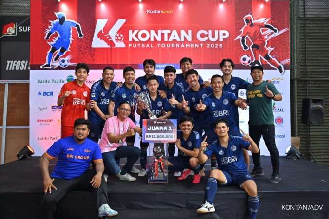 BRI Rebut Gelar Juara Kontan Cup 2025, Bogasari Runner-up