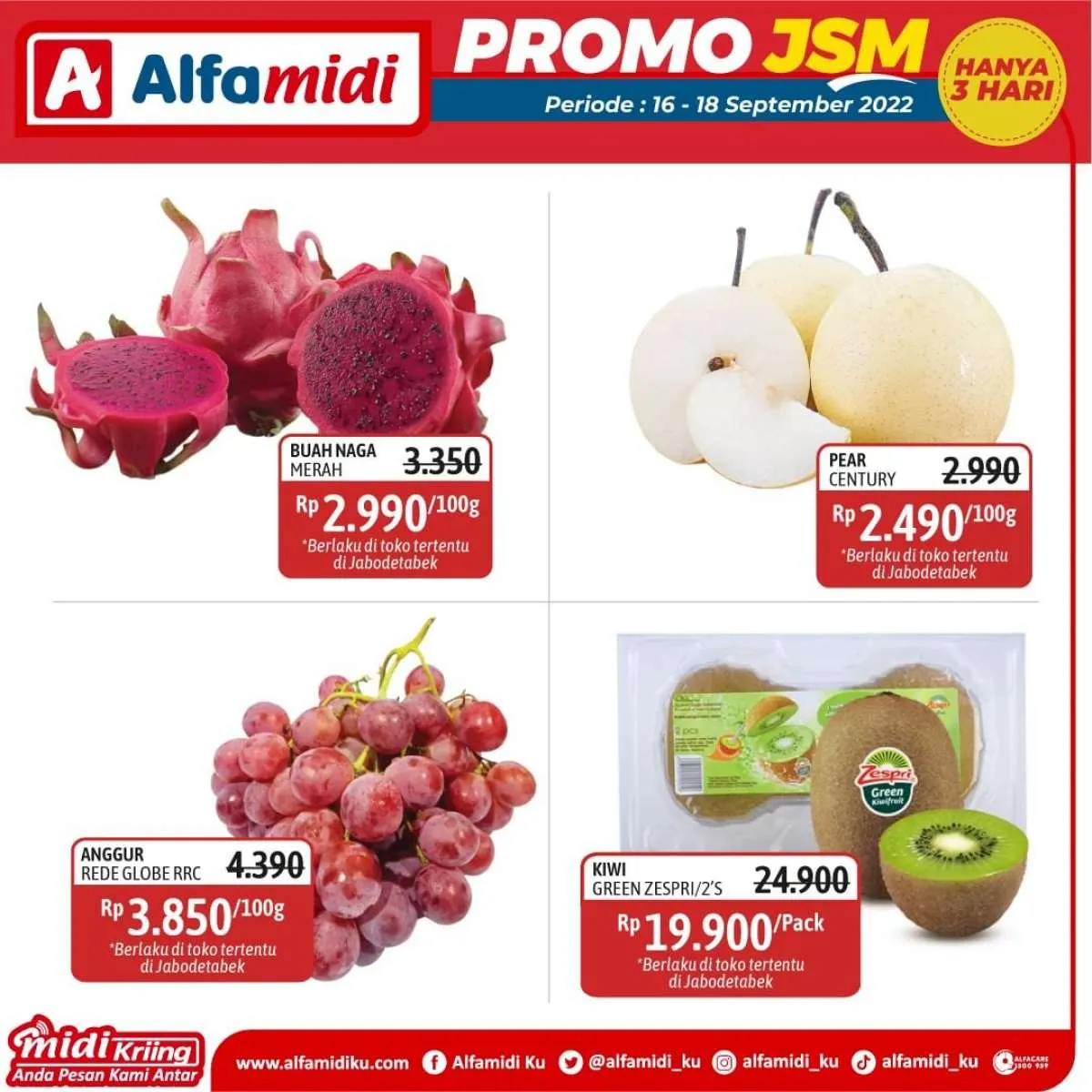 Katalog Promo JSM Alfamidi Periode 16-18 September 2022, Cek di Sini!