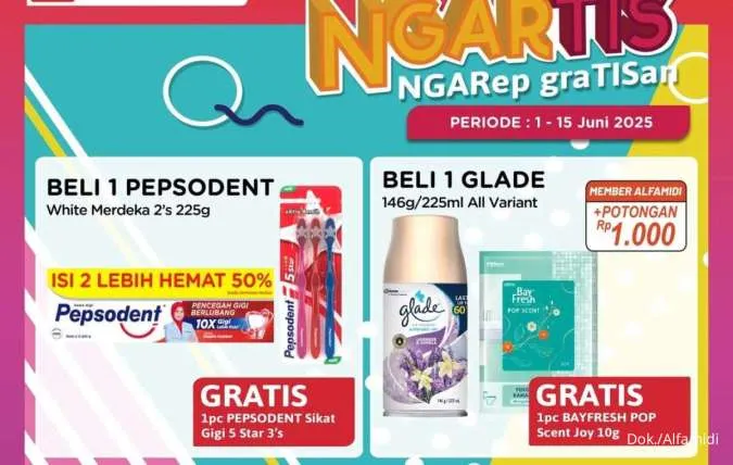 Promo Alfamidi Beli 1 Gratis 1 dan Beli 2 Gratis 1, Berlaku sampai 15 Juni 2025