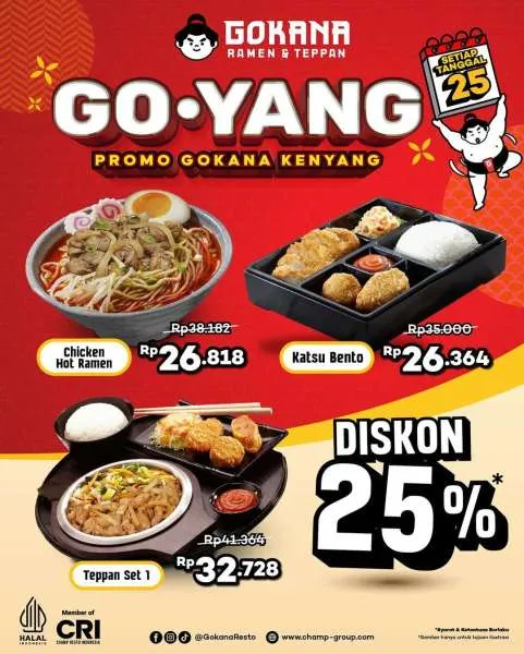 Promo Gokana Kenyang 25 September 2025