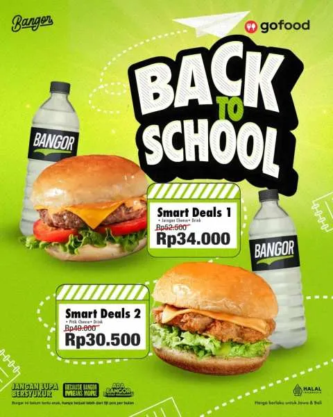 Promo Burger Bangor Back to School 1-15 Juli