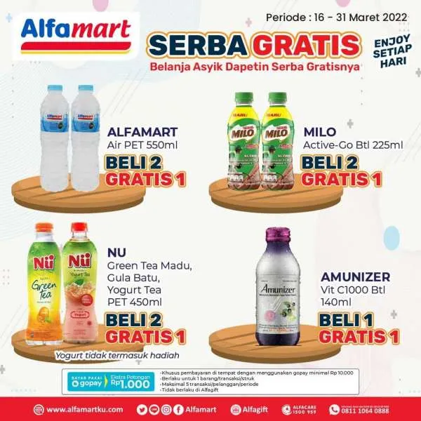 Promo Alfamart Serba Gratis Periode 16-31 Maret 2022