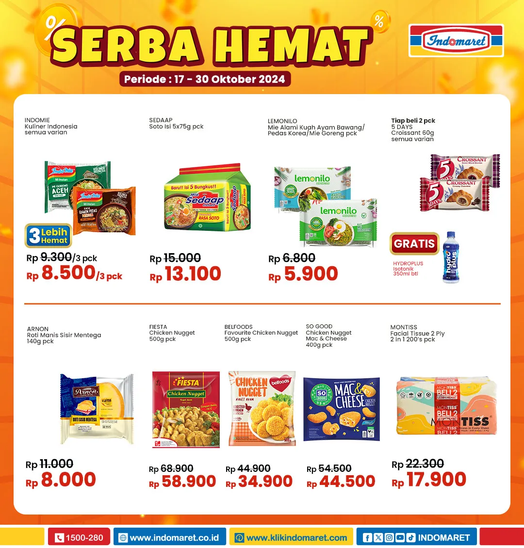 Promo Indomaret Serba Hemat Periode 17-30 Oktober 2024
