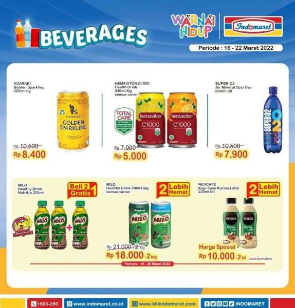 Promo Indomaret Super Hemat Mingguan Terbaru 16-22 Maret 2022