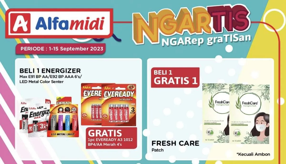 Promo Alfamidi Ngartis 1-15 September 2023, Banyak Produk Serba Beli 1 Gratis 1