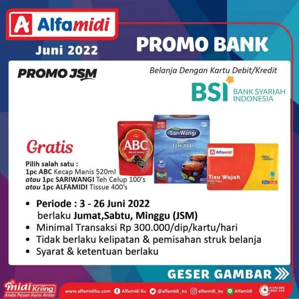 Promo Bank Alfamidi Periode Juni 2022