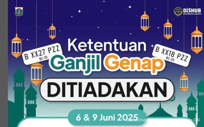 Besok Idul Adha, Ganjil Genap Jakarta Hari Ini ( 5 Juni 2025) Berlaku atau Tidak?