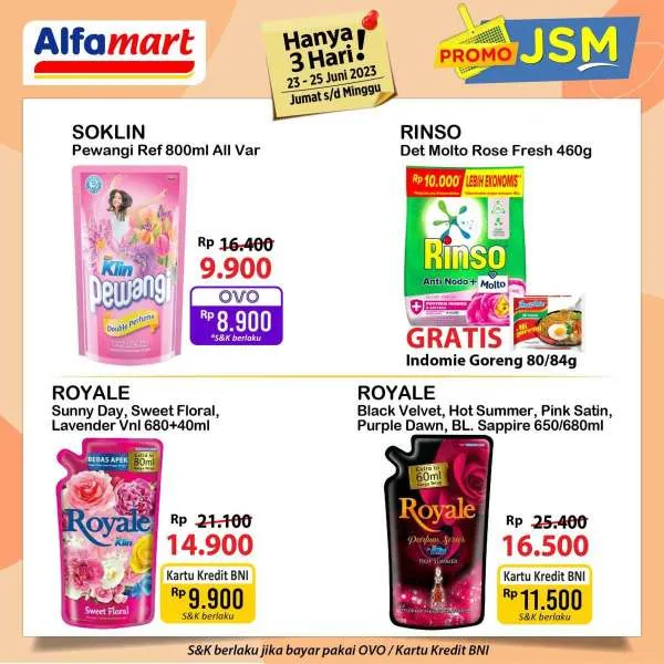 Promo JSM Alfamart Periode 23-25 Juni 2023