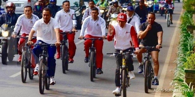 Jokowi sempat hadiri car free day di Bogor