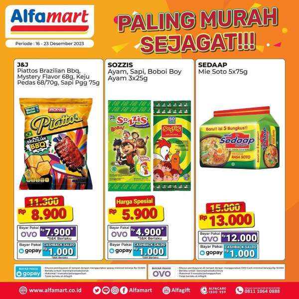 Promo Alfamart Paling Murah Sejagat 16-31 Desember 2023