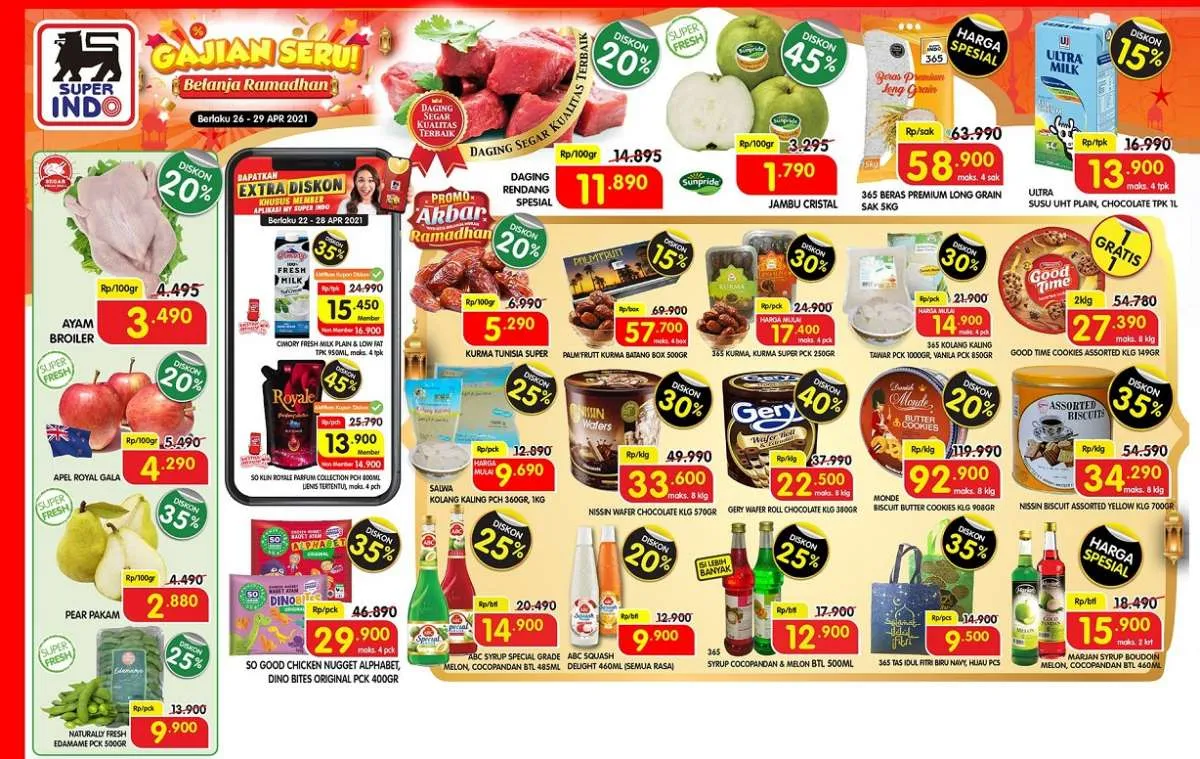 Promo Superindo weekdays 26-29 April 2021, diskonan pekan ini!