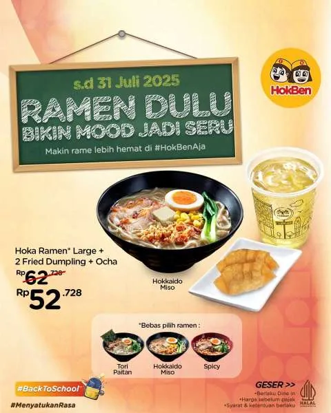 Promo HokBen Ramen + Dumpling