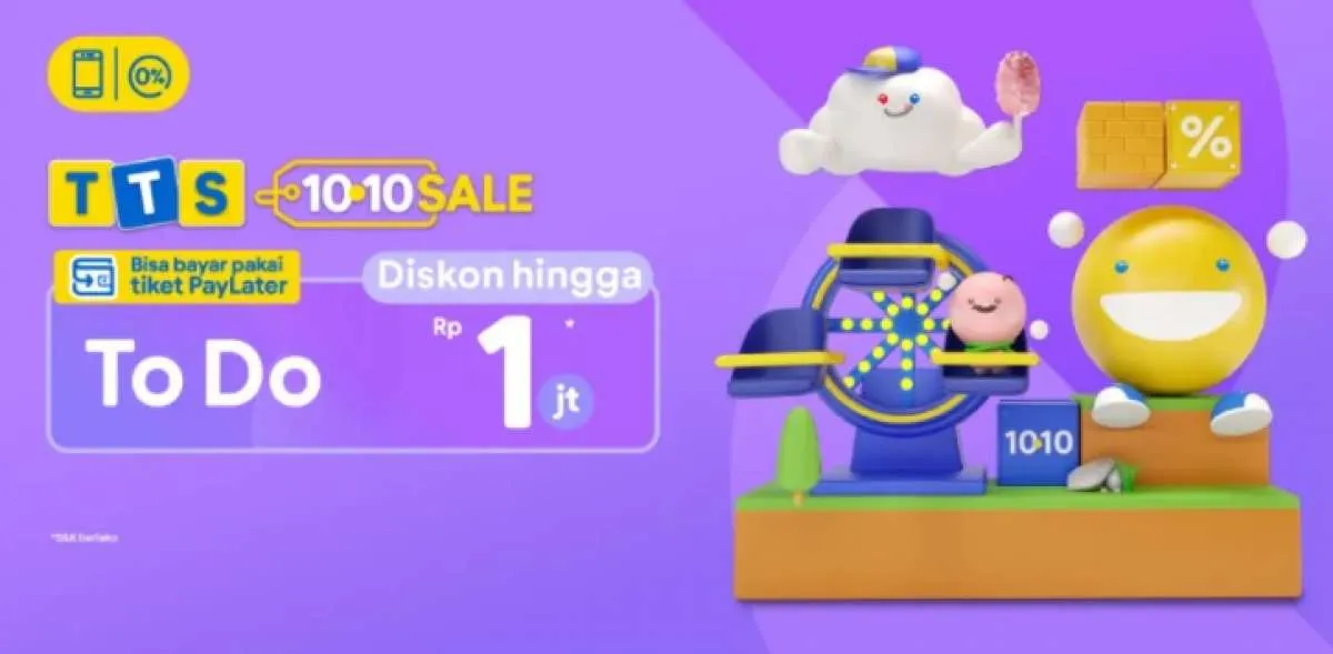 Promo 10.10 Tiket.com, Diskon Produk To Do Hingga Rp1 Juta