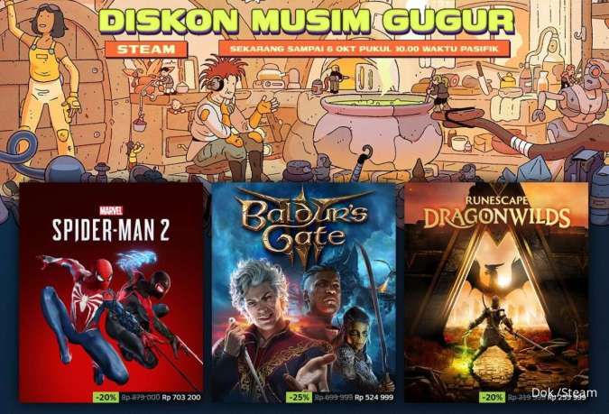 Steam Autumn Sale 2025 Resmi Bergulir Hari ini (30/9/2025), Sampai Kapan? Cek Infonya
