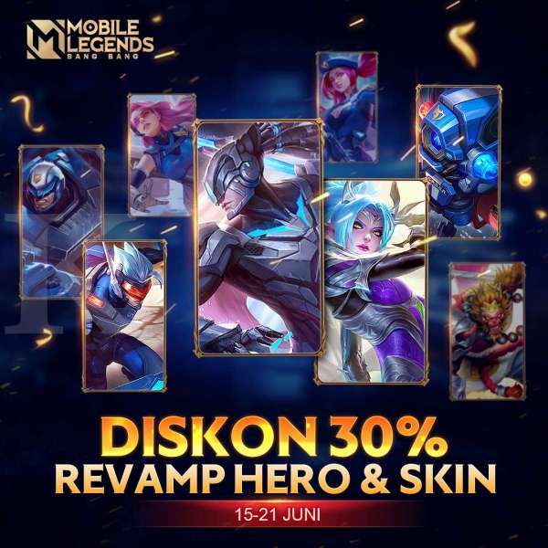 Diskon hero & skin Mobile Legends