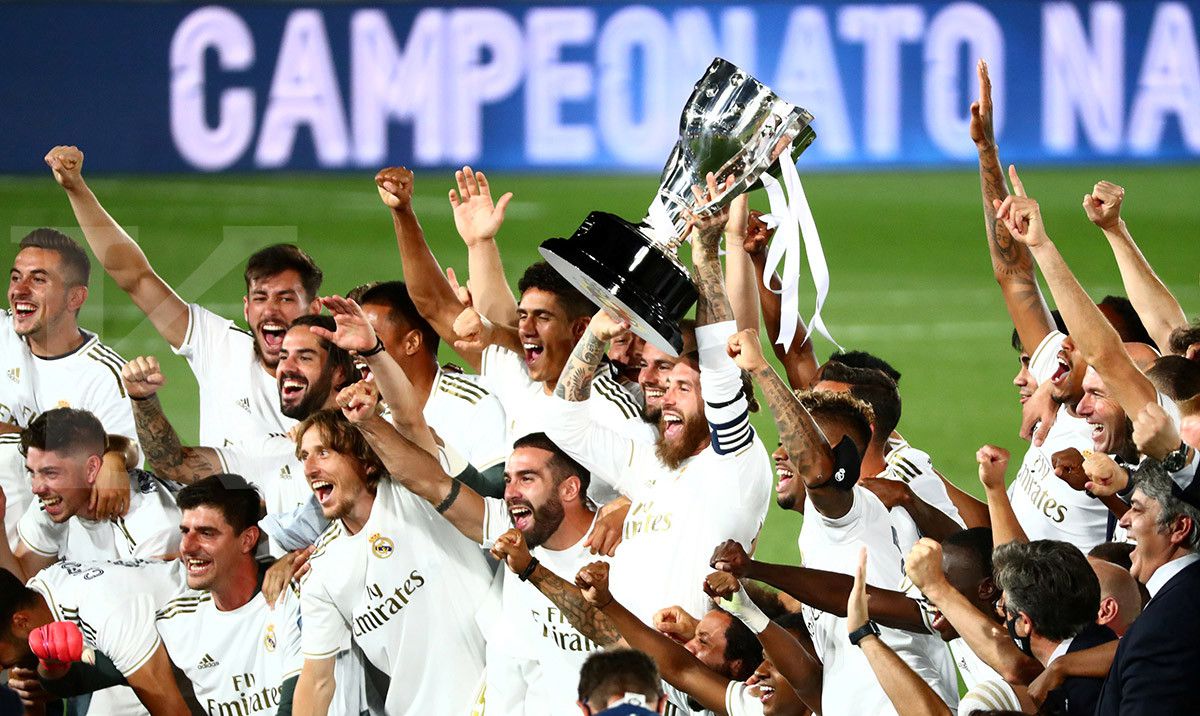 Perayaan Real Madrid Juara Liga Spanyol