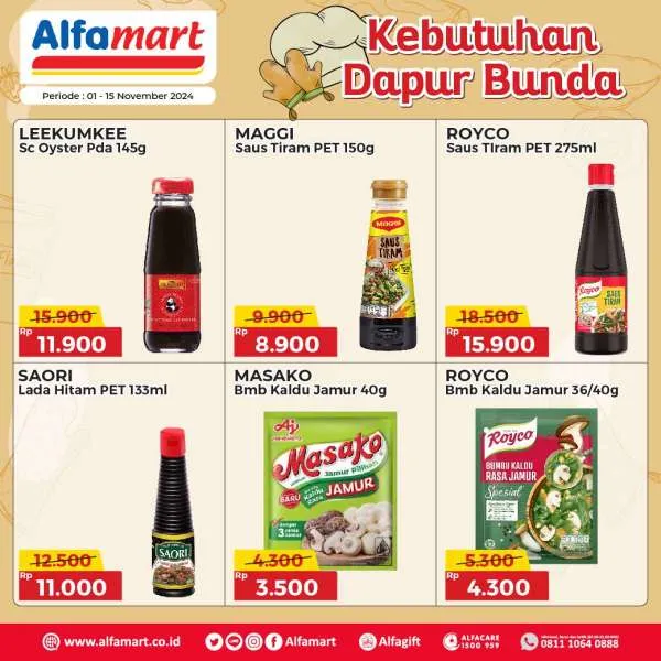 Promo Alfamart Kebutuhan Dapur Periode 1-15 November 2024