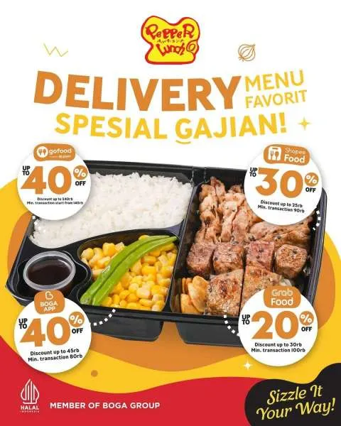 Promo Pepper Lunch Delivery Diskon Spesial