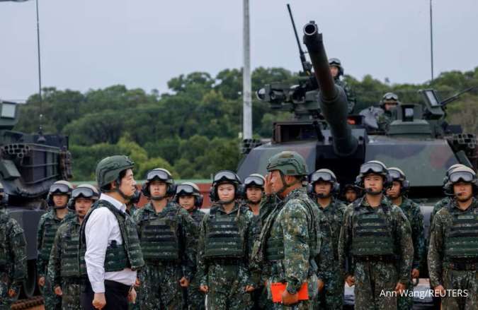 Taiwan Pamerkan Tank Tempur Baru AS dalam Latihan Perang Tahunan
