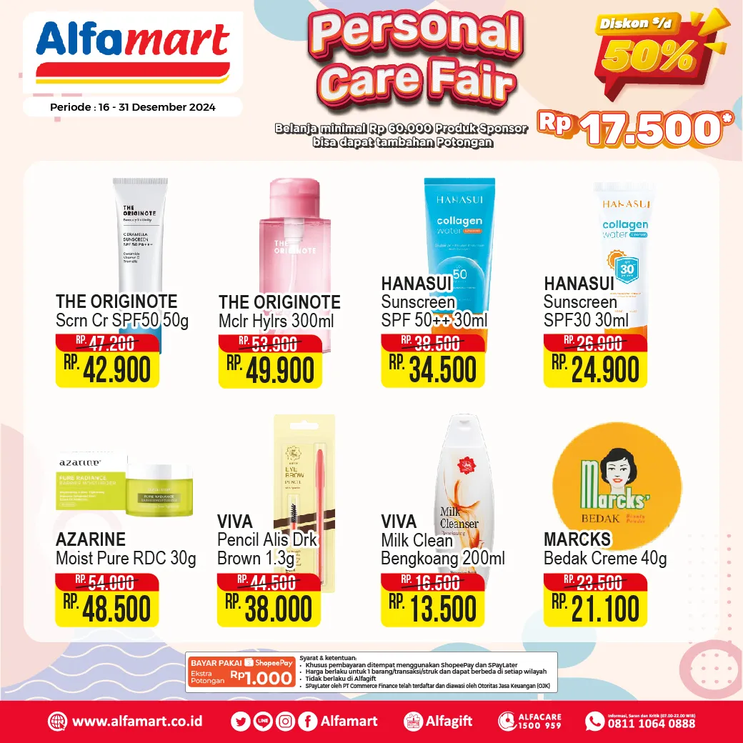 Promo Alfamart Personal Care Fair Periode 16-31 Desember 2024
