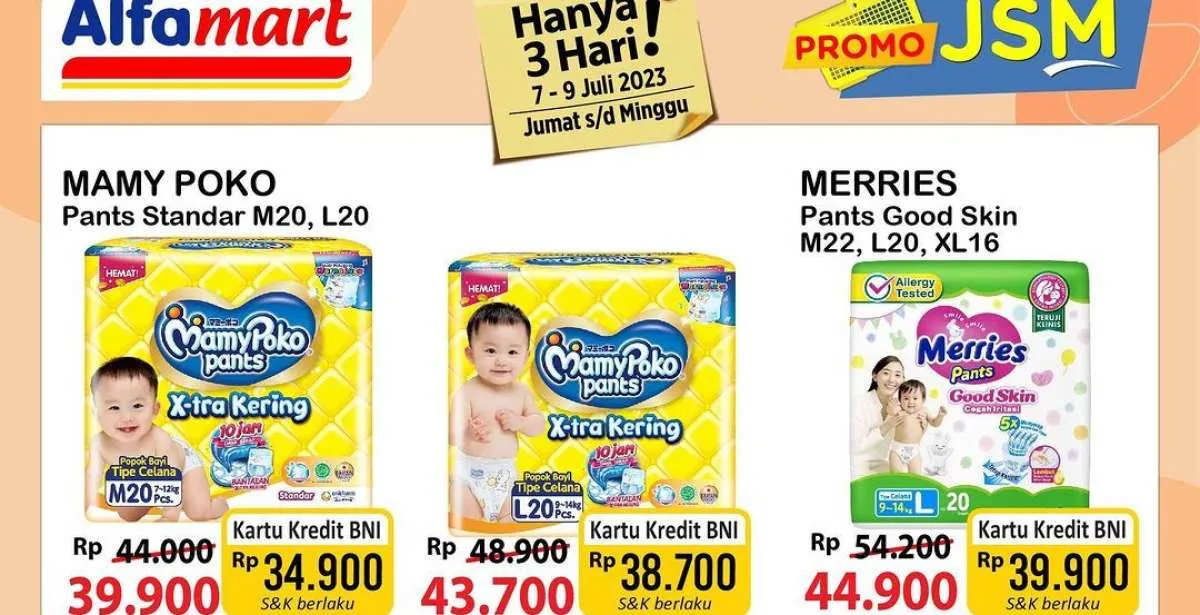 Promo JSM Alfamart Sabtu 8 Juli 2023, Promo Belanja Kebutuhan Sehari-Hari