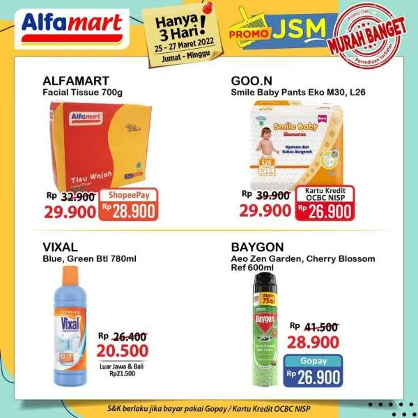 Promo JSM Alfamart Periode 25-27 Maret 2022