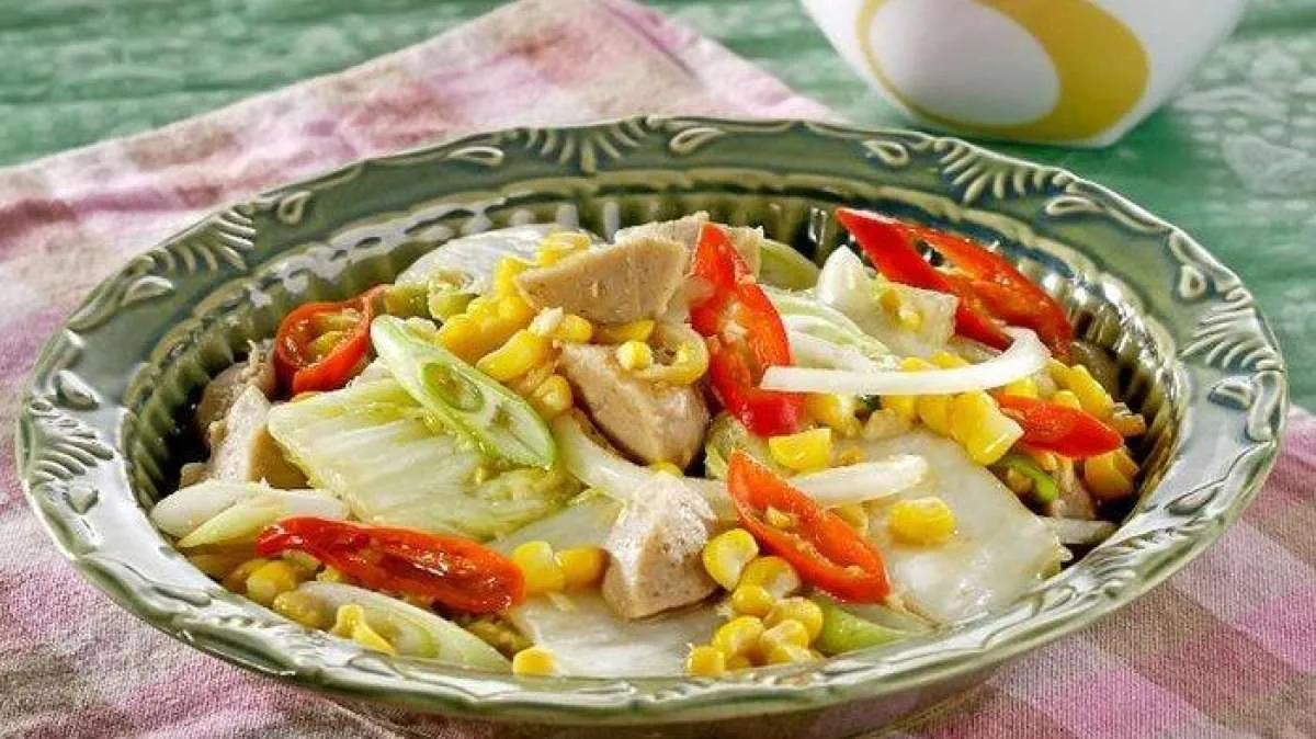 Resep Tumis Sawi Putih Daging Ayam, Menu Rendah Kalori yang Jadi Favorit Keluarga