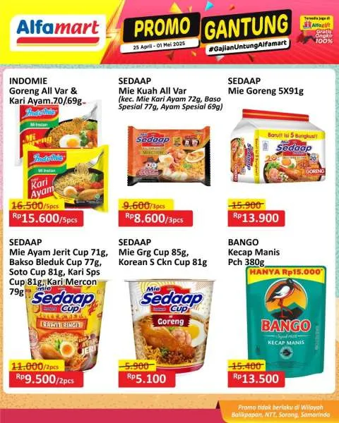 Promo Alfamart Gantung Periode 25 April-1 Mei 2025