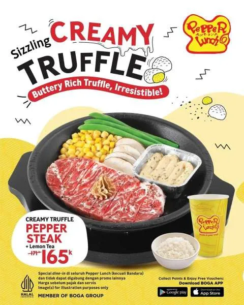 Promo Pepper Lunch Creamy Truffle Pepper Steak