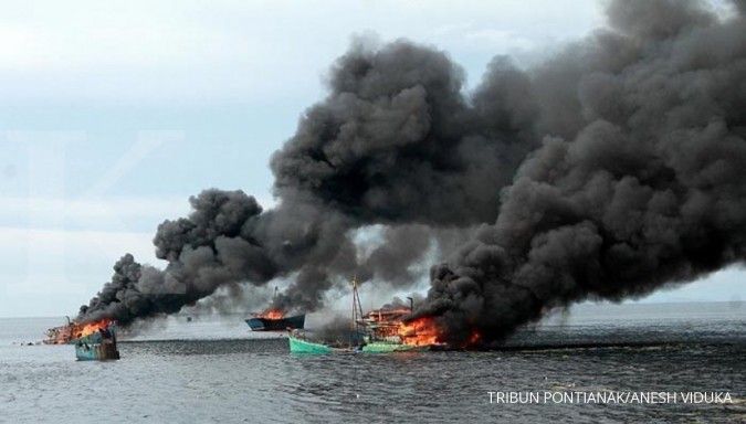 Jokowi tetap dukung langkah Menteri Susi menenggelamkan kapal