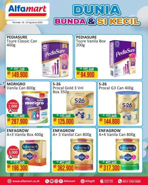 Promo Alfamart Baby & Kids Fair Diskon s/d 45% Periode 16-31 Agustus 2025