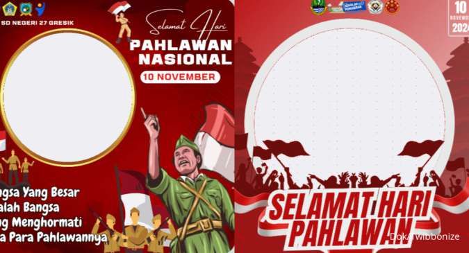 50 Twibbon Hari Pahlawan 2024 untuk Jadi Foto Profil di Media Sosial 