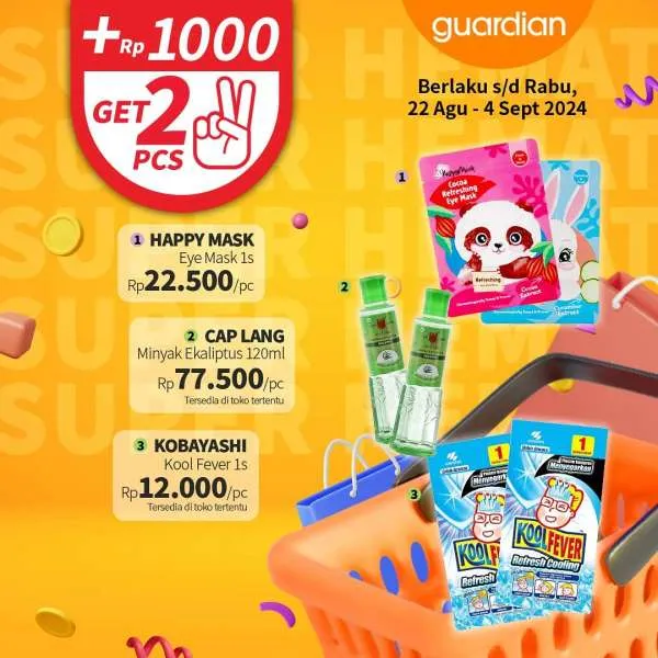 Promo Guardian Super Hemat Periode 22 Agustus-4 September 2024