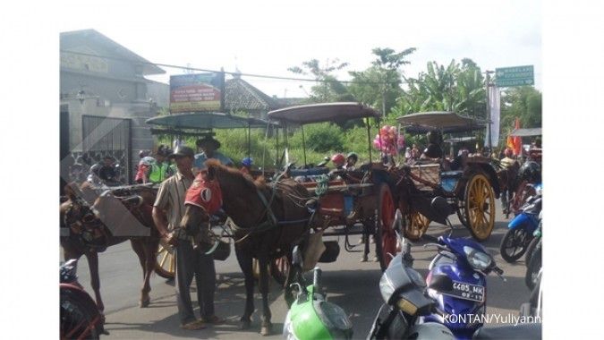 Mengejar laba dari Jasa andong wisata di Borobudur