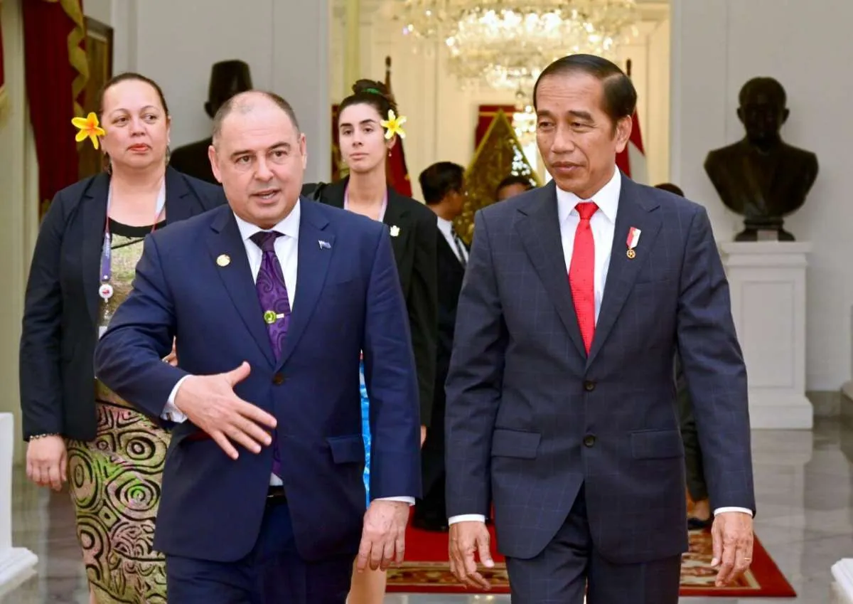 Bertemu PM Kepulauan Cook, Presiden Jokowi Bahas Kerja Sama ASEAN dan PIF