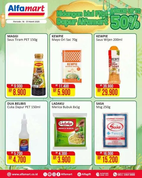 Promo Alfamart Kebutuhan Dapur Periode 16-31 Maret 2025