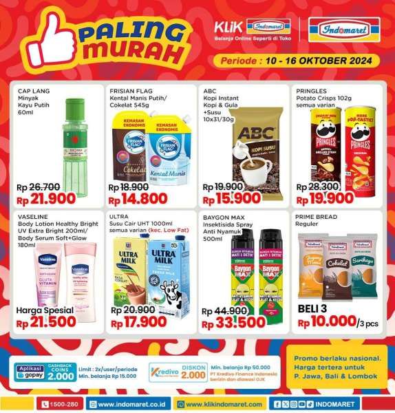 Promo Indomaret 10-16 Oktober 2024 Paling Murah