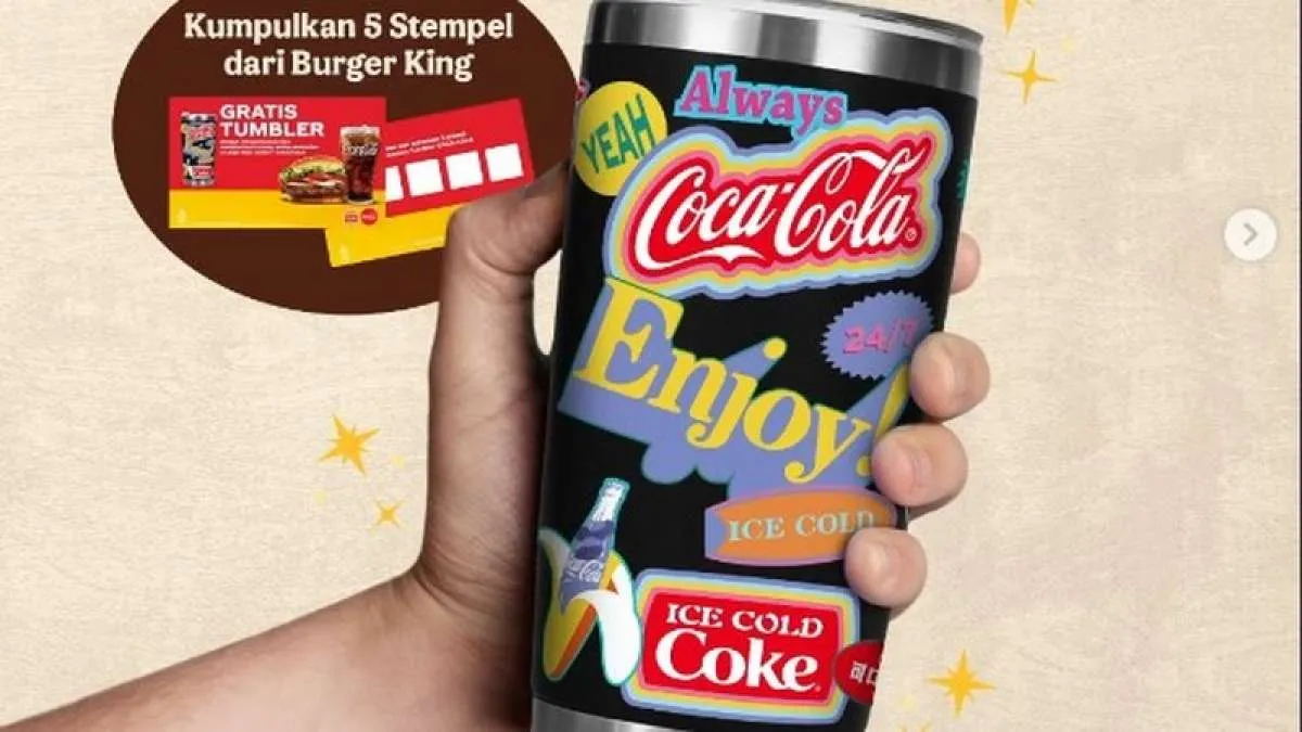Promo Burger King Gratis Tumbler Coca-Cola Premium, Diperpanjang Sampai Akhir Bulan