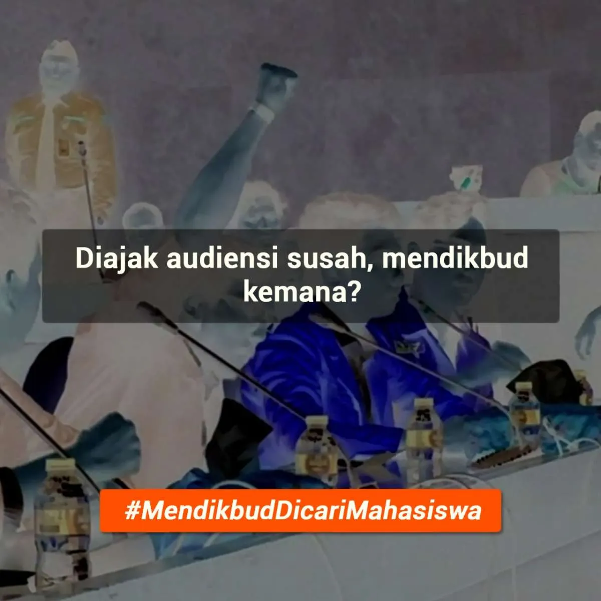 Trending #MendikbudDicariMahasiswa, mahasiswa demo Mendikbud secara online