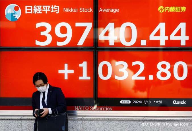 Indeks Nikkei Sentuh Level Terendah dalam Satu Bulan, Mengekor Pelemahan Wall Street
