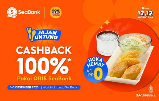 Promo Seabank 1-5 Desember 2023, Ada Cashback 100% di Hokben Menu Apapun!