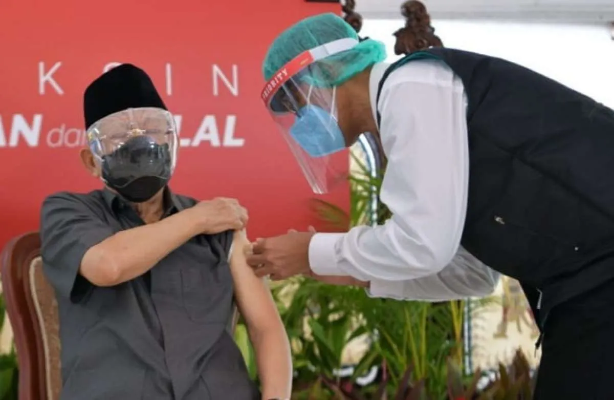 Wapres: Kelompok anti-vaksin Covid-19 sudah berkurang 