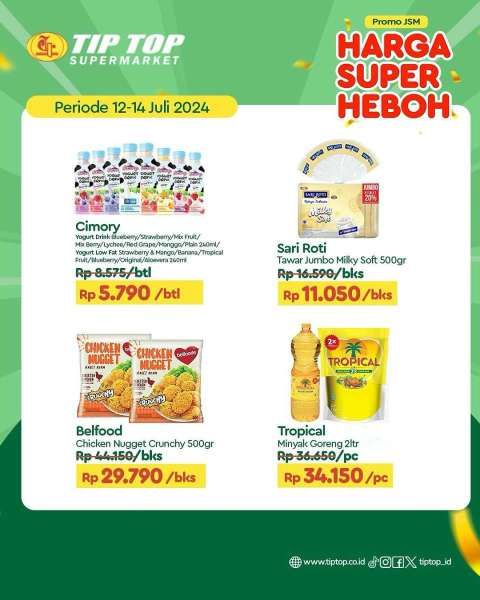 Promo JSM Tip Top Weekend 12-14 Juli 2024