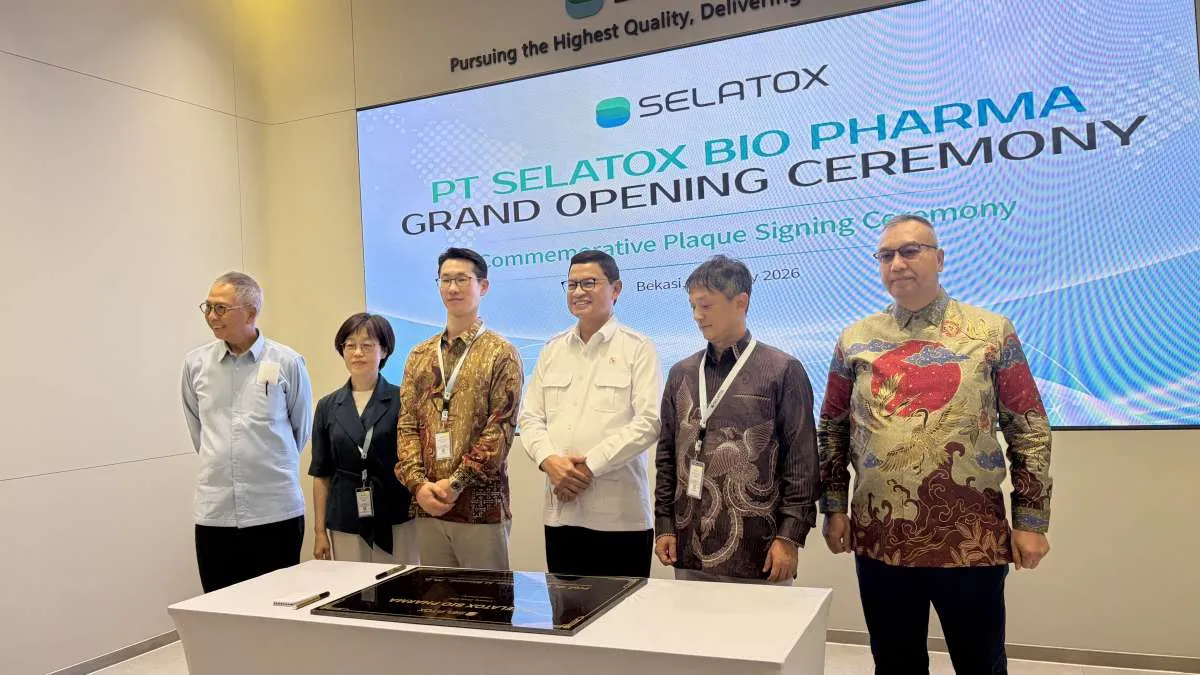 Selatox Resmikan Fasilitas Biofarmasi, Bidik Peran sebagai Basis Manufaktur Global