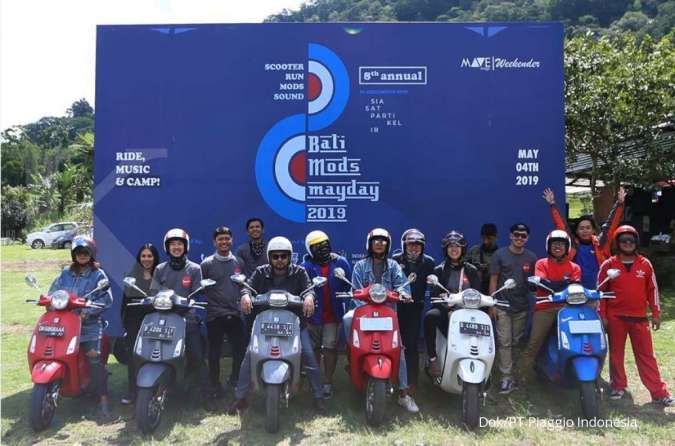 PT Piaggio Indonesia Dukung dan Meriahkan Bali Mods Mayday 2019