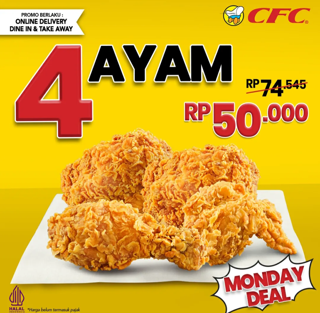 Promo CFC Monday Deal edisi Akhir bulan agustus 2024