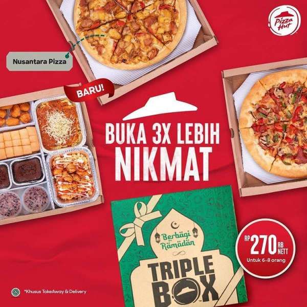 Promo Pizza Hut Triple Box di Bulan Ramadhan