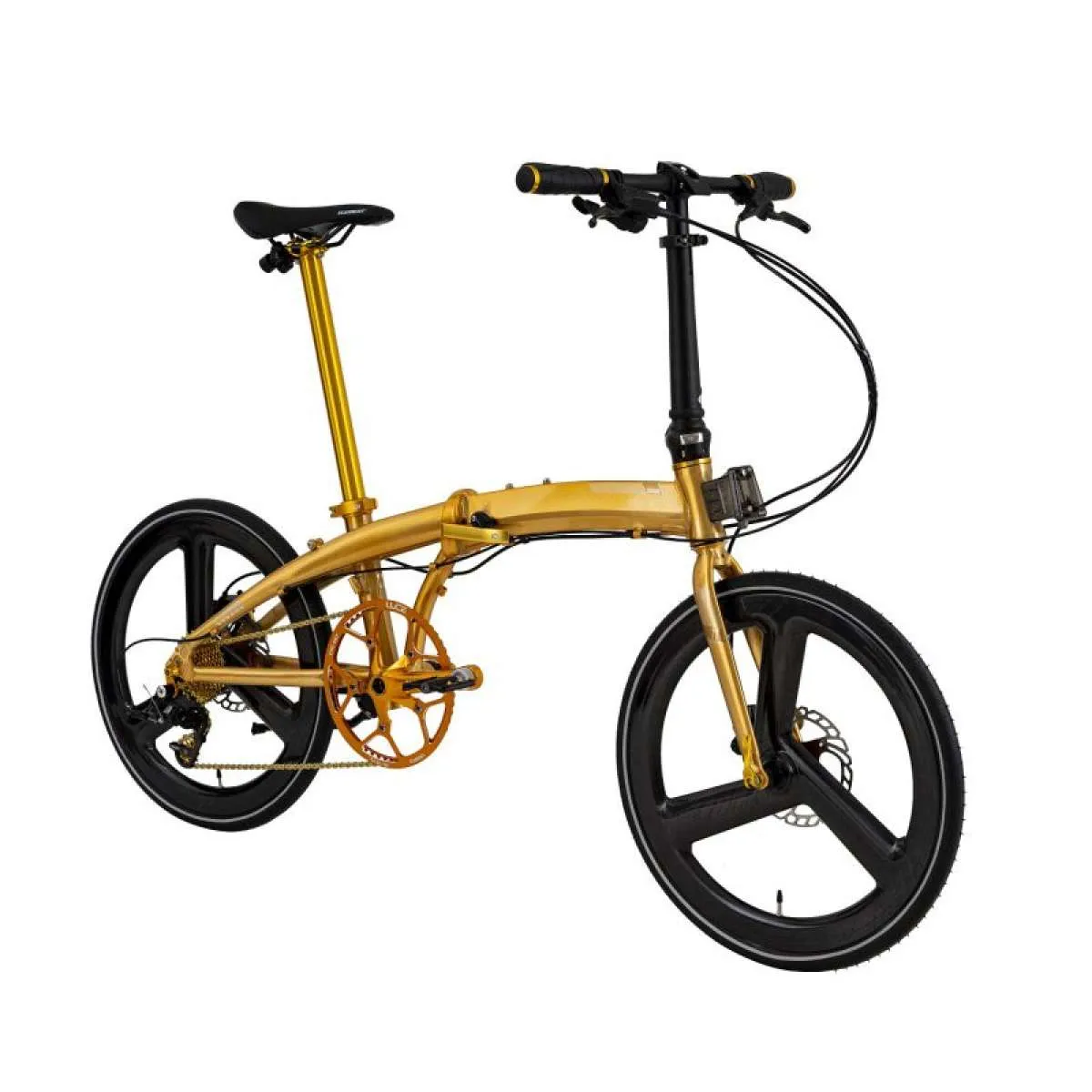 Sepeda Sultan! Harga sepeda lipat Element Ecosmo gold 11SP bikin isi kantong kandas