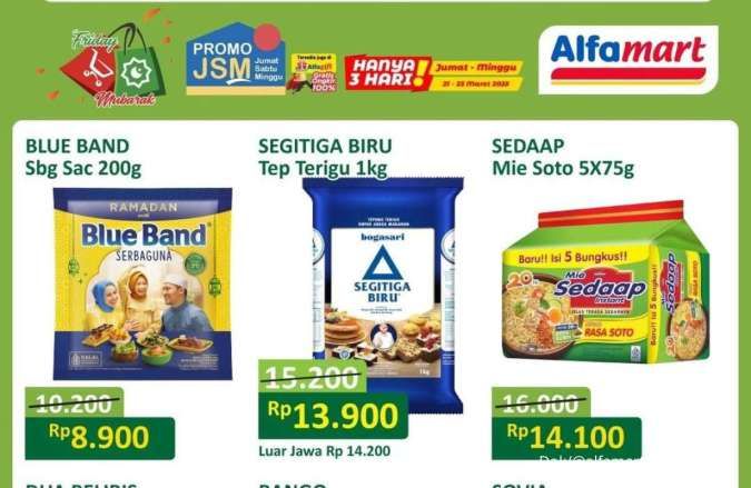 Promo JSM Alfamart Terbaru Maret 2025, Blue Band dan Mie Sedaap Lebih Murah