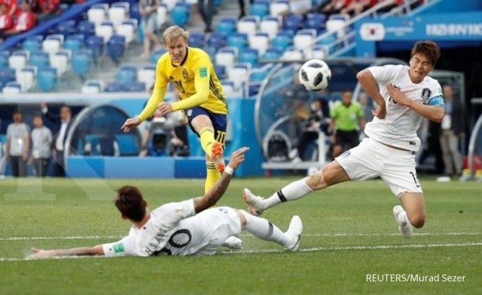 Swedia kalahkan Korsel 1-0 berkat teknologi VAR